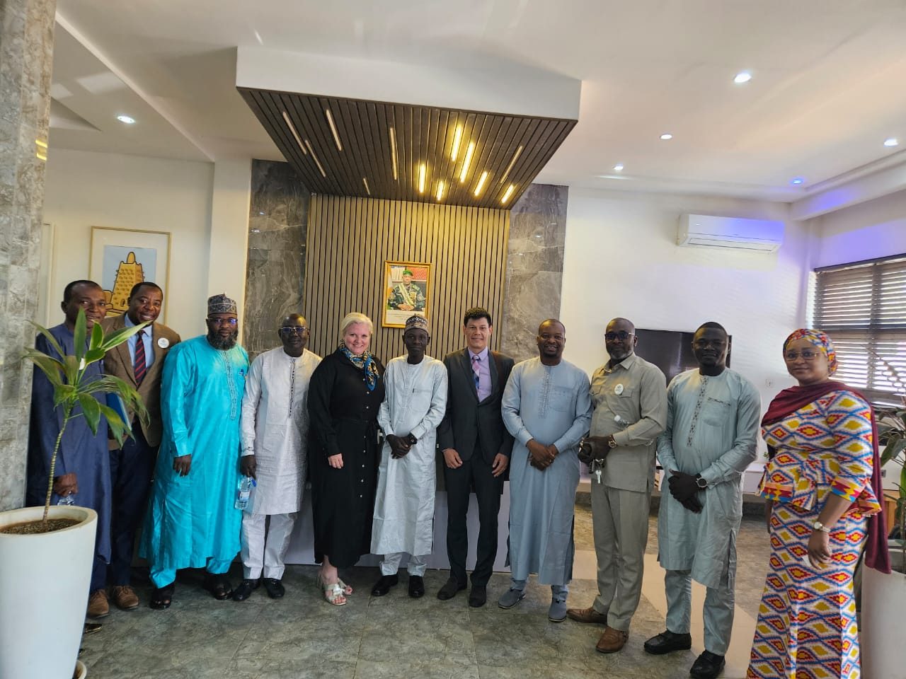Harvest representatives meeting with partners and officials